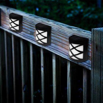 Luz LED de Parede para Jardim com Painel Solar - Bonna-Shopp