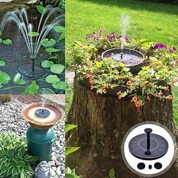 Fonte para Pássaros com Painel Solar e Kit de Fácil Instalação - Melhor Adição para seu Jardim! - Bonna-Shopp