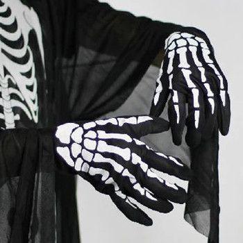 Luvas Esqueleto 3D Extravagantes - Bonna-Shopp