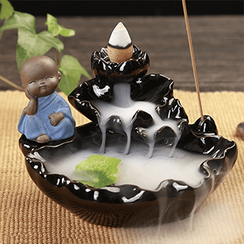 Incensário de Cerâmica Cascata Zen - Bonna-Shopp
