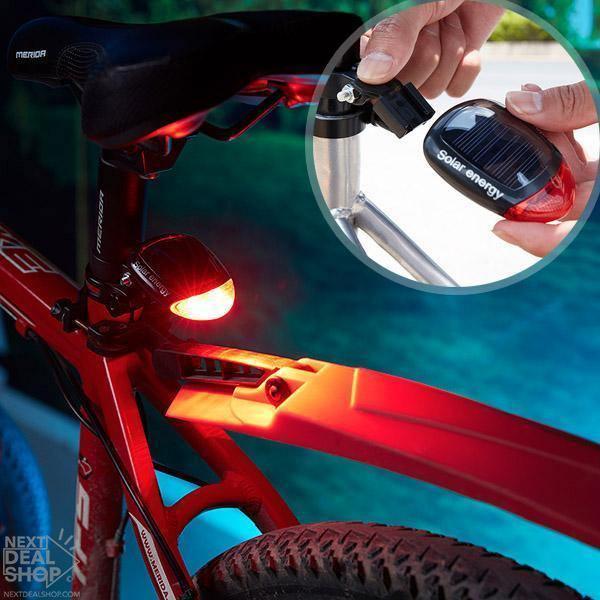 Luz Traseira Para Bicicleta Movida á Energia Solar - Bonna-Shopp