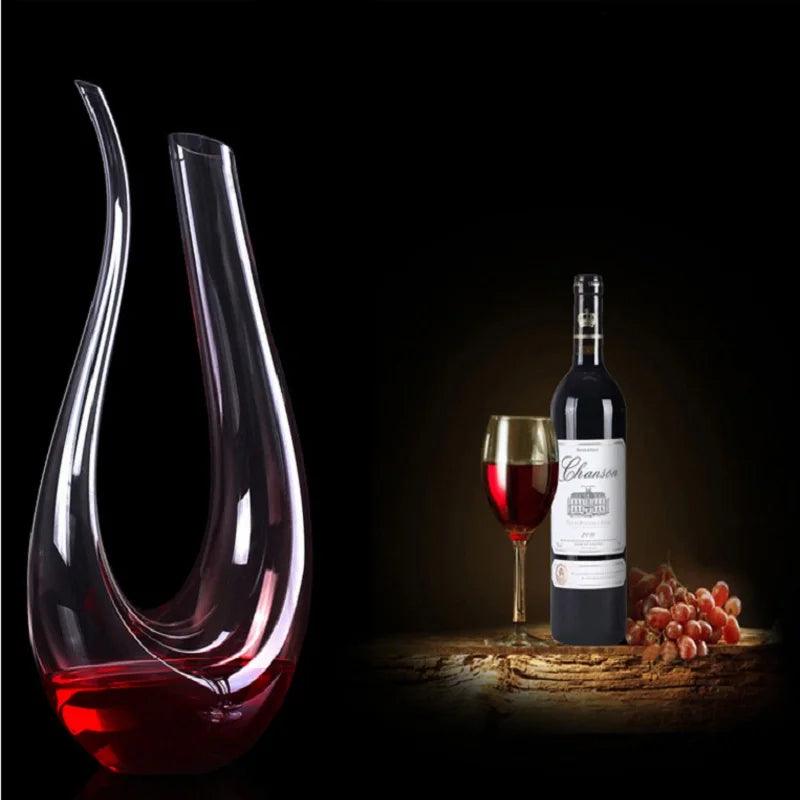 Decanter Aerador Curvo Design Europeu Lapidado Super Luxo - Bonna-Shopp