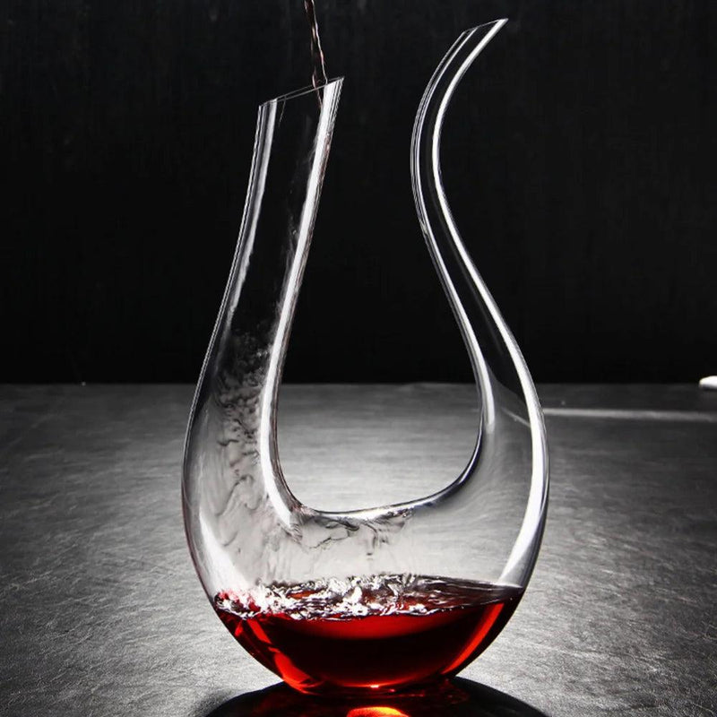 Decanter Aerador Curvo Design Europeu Lapidado Super Luxo - Bonna-Shopp