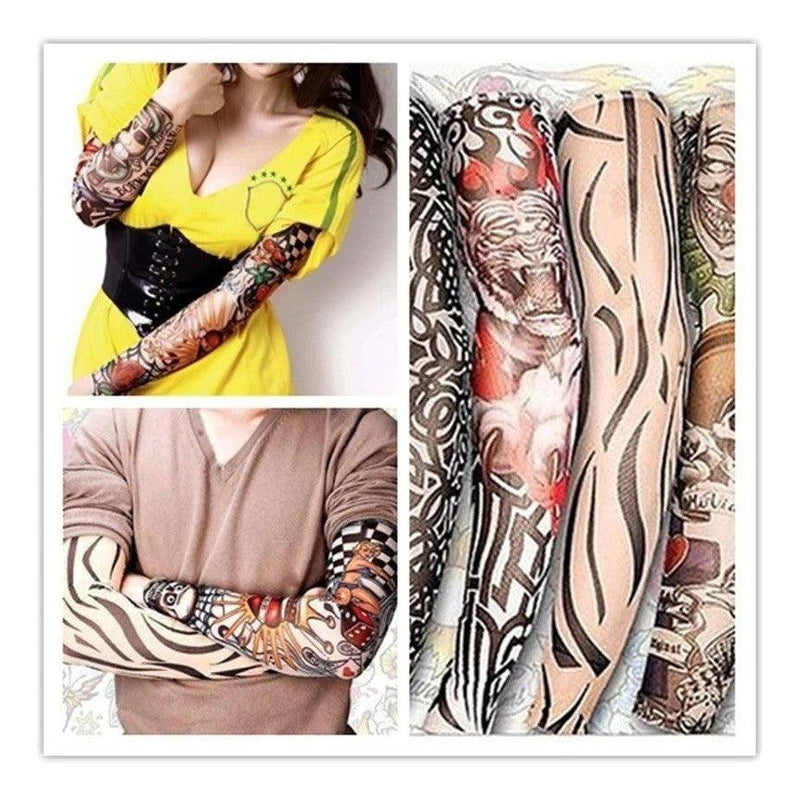 Tatuagem Para Braço Do Sleeve Manga Fake Tattoo - Bonna-Shopp