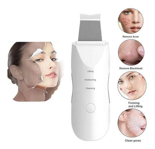 Peeling Ultrassonico Portatil Limpeza De Pele Remove Cravos - Beleza Facial - Bonna-Shopp