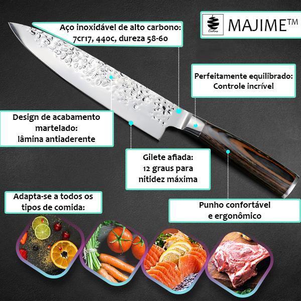 MAJIME™ - Faca japonesa de cozinha de 8 polegadas - Bonna-Shopp