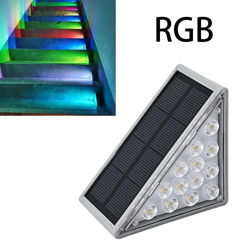 Led Solar Triangular Para Decoração de Escadas ao Ar Livre IdeaLed - Bonna-Shopp