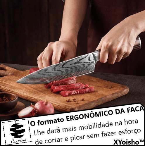 XYoisho™ - Faca Japonesa de Cozinha de 8 polegadas - Bonna-Shopp