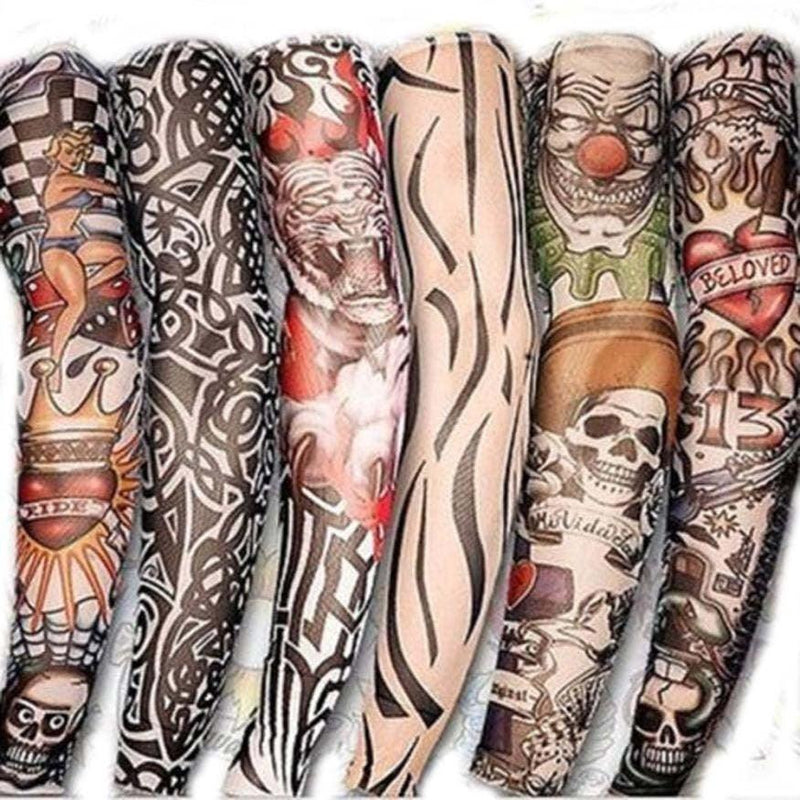 Tatuagem Para Braço Do Sleeve Manga Fake Tattoo - Bonna-Shopp