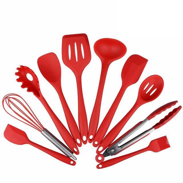 Conjunto de Utensílios em Silicone - Bonna-Shopp